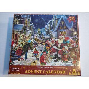 The Jigsaw Puzzle Advent Calendar 1008 Pieces Christmas Town Scene